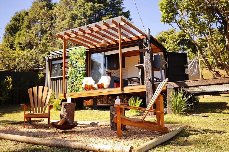 Home 1 | Tiny House com vista e fogueira p casais