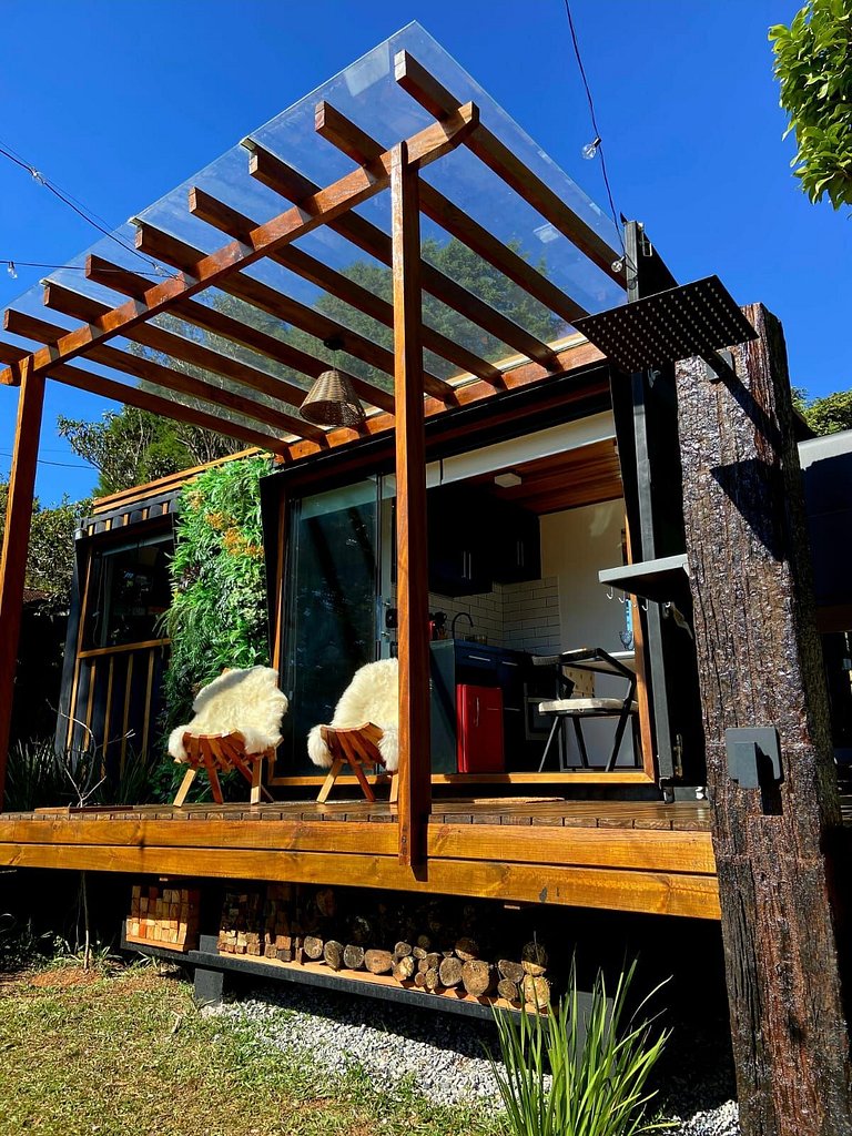 Home 1 | Tiny House com vista e fogueira p casais