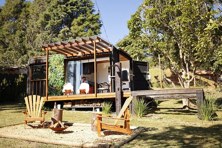 Home 1 | Tiny House com vista e fogueira p casais