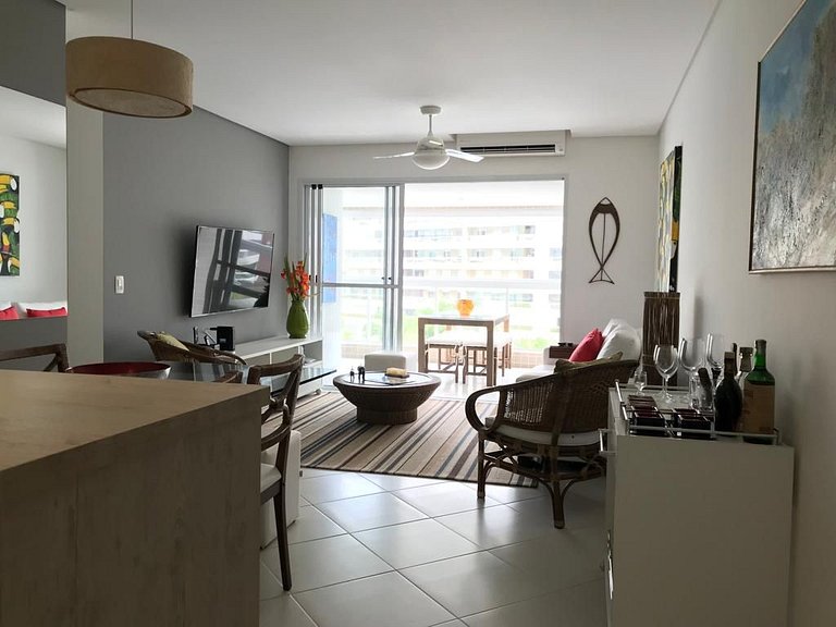 Home 227I Ap em Riviera com piscina Wifi e Jacuzzi