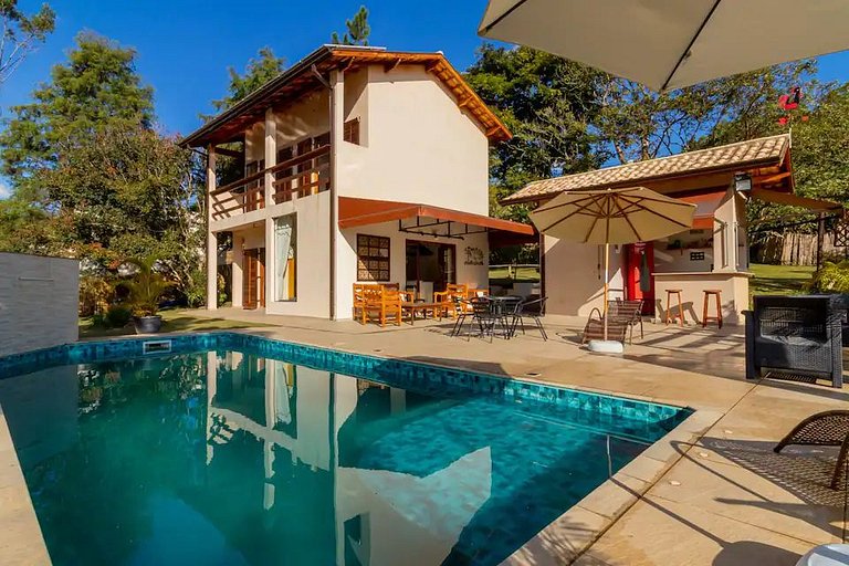 Home 3 | Casa com jacuzzi e piscina em Guararema