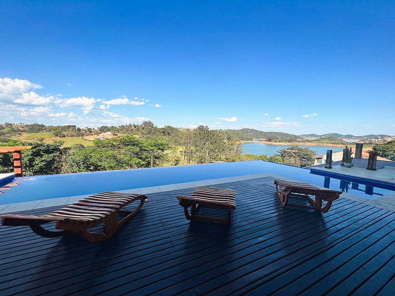 Home 3| Mansão com vista represa e piscina em Igaratá