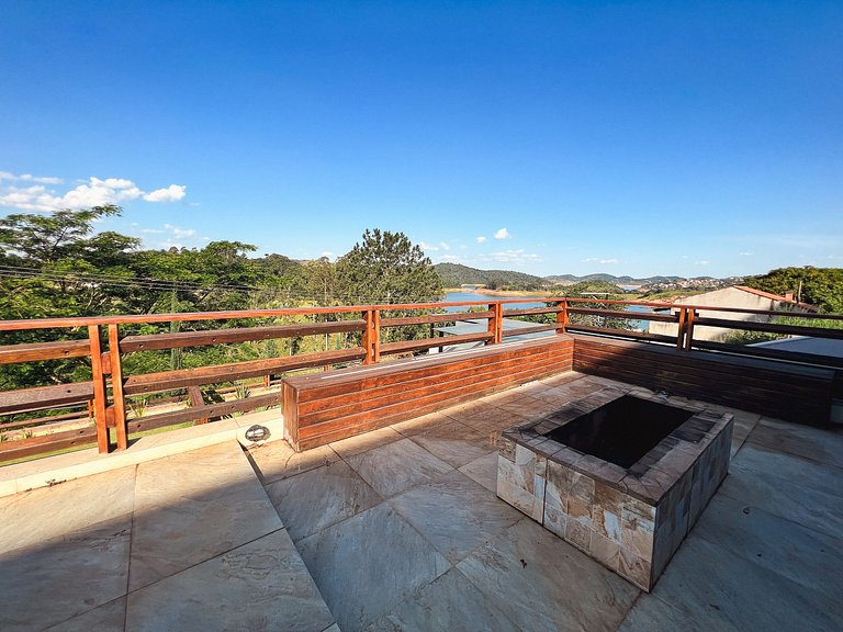 Home 3| Mansão com vista represa e piscina em Igaratá