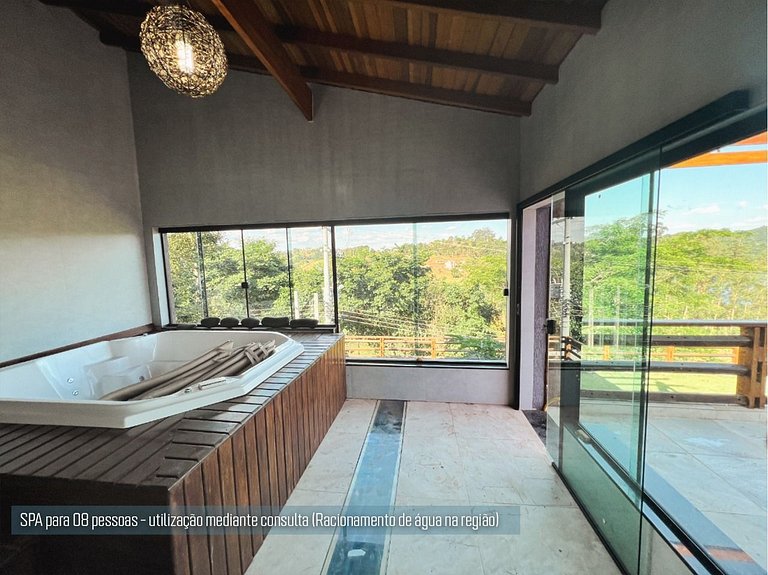 Home 3| Mansão com vista represa e piscina em Igaratá