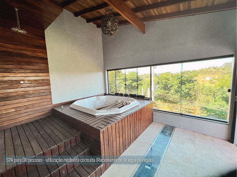 Home 3| Mansão com vista represa e piscina em Igaratá