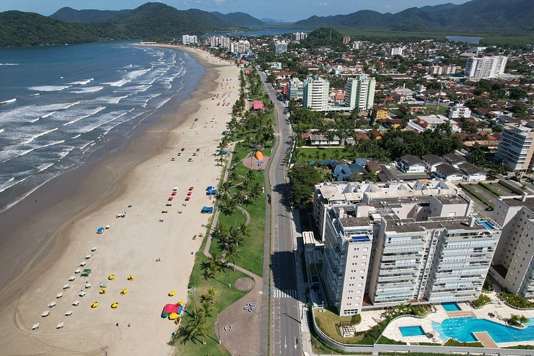 Home 49 I Apto pé na areia e piscina aquecida em Bertioga